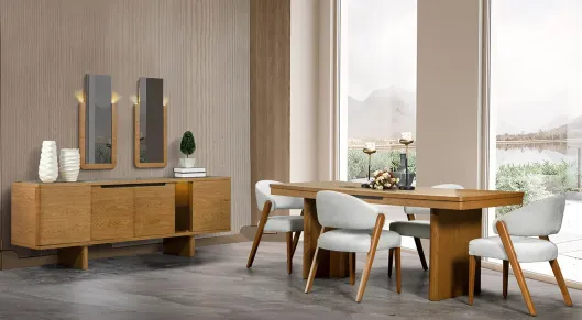 Product img 1, Maldiv Ahşap Ayaklı Yemek Odası Takımı